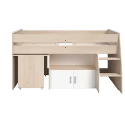 Kinder Parisot Kinderzimmerkombination Charly 90x200 | Halbhohes Bett und Kleiderschrank