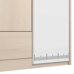Kinder Parisot Kinderzimmerkombination Charly 90x200 | Halbhohes Bett und Kleiderschrank