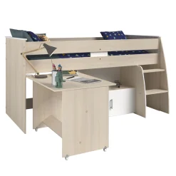 Kinder Parisot Kinderzimmerkombination Charly 90x200 | Halbhohes Bett und Kleiderschrank