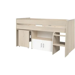 Kinder Parisot Kinderzimmerkombination Charly 90x200 | Halbhohes Bett und Kleiderschrank