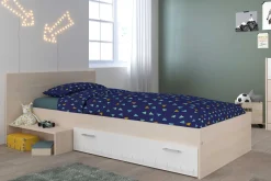 Kinder Parisot Kinderzimmerkombination Charly 90x200 | Kinderbett, Nachttisch, Kleiderschrank