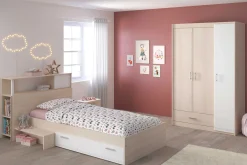 Kinder Parisot Kinderzimmerkombination Charly 90x190 | Kinderbett, Rückenteil, Kleiderschrank