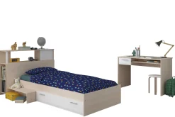 Kinder Parisot Kinderzimmerkombination Charly 90x190 | Kinderbett, Rückenteil, Schreibtisch
