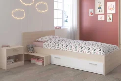 Kinder Parisot Kinderzimmerkombination Charly 90x200 | Kinderbett, Nachttisch