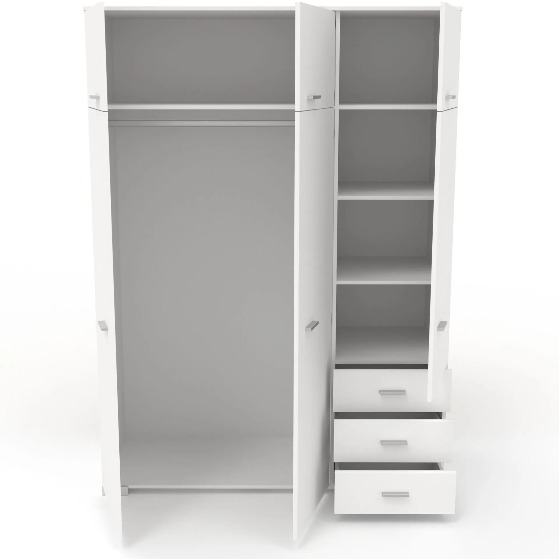 Kinder Parisot Kinderzimmerkombination Leo/Galaxy | Etagenbett, Bett-Schubladen-Set, Kleiderschrank