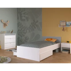 Kinder Parisot Kinderzimmer Rue | Einzelbett, Nachttischgarnitur, Nachttisch, Kommode