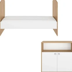 Kinder Gautier - Galipette Kinderzimmer-Set Arthur | Verstellbares Bett und Kommode | Artisan Oak Design