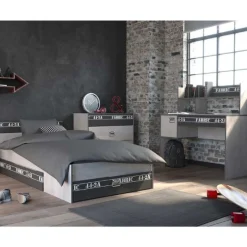 Kinder Parisot Kinderzimmer-Set Fabric | Kinderbett, Schubladen-Set, Kommode, Schreibtisch