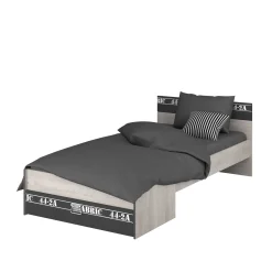 Kinder Parisot Kinderzimmer-Set Fabric | Kinderbett, Bettschubladen-Set, Nachttisch, Kleiderschrank, Kommode