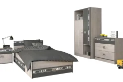 Kinder Parisot Kinderzimmer-Set Fabric | Kinderbett, Bettschubladen-Set, Nachttisch, Kleiderschrank, Kommode