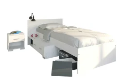 Kinder Parisot Kinderzimmer-Set Galaxy | Einzelbett, Nachttisch |