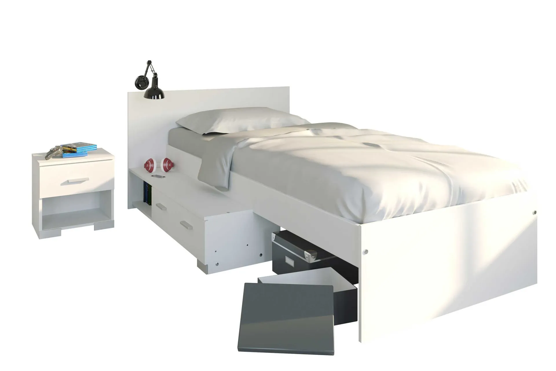 Kinder Parisot Kinderzimmer-Set Galaxy | Einzelbett, Nachttisch |