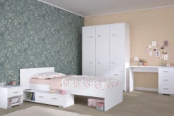 Kinder Parisot Kinderzimmer-Set Galaxy | Einzelbett, Schreibtisch, Kleiderschrank, Nachttisch |