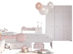 Kinder Parisot Kinderzimmer-Set Galaxy | Einzelbett, Schreibtisch, Kleiderschrank, Nachttisch |