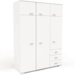 Kinder Parisot Kinderzimmer-Set Galaxy | Einzelbett, Kommode, Kleiderschrank, Nachttisch |