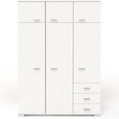 Kinder Parisot Kinderzimmer-Set Galaxy | Einzelbett, Kommode, Kleiderschrank, Nachttisch |