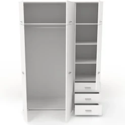 Kinder Parisot Kinderzimmer-Set Galaxy | Einzelbett, Kommode, Kleiderschrank, Nachttisch |