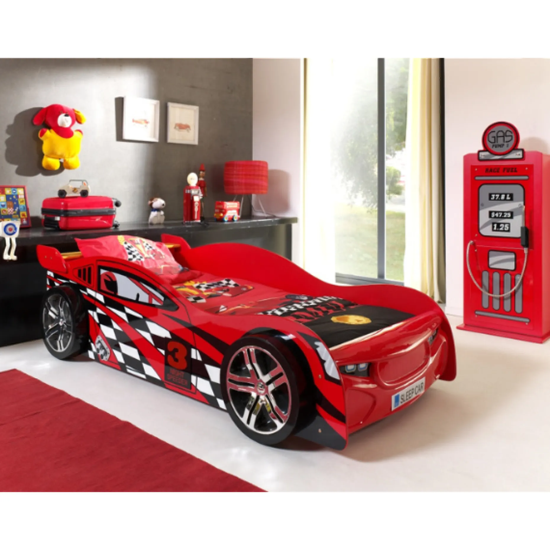 Kinderzimmer-Set Night Speeder - Autobett