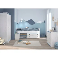 Kinder Parisot Kinderzimmer-Set Smoozy | Kabinenbett, Schreibtisch, Nachttisch, Kommode |