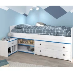 Kinder Parisot Kinderzimmer-Set Smoozy | Kabinenbett und Nachttisch |