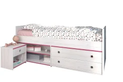 Kinder Parisot Kinderzimmer-Set Smoozy | Kabinenbett und Nachttisch |