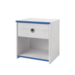 Kinderzimmer-Set Smoozy | Kinderbett, Kleiderschrank und Nachttisch | Weiß