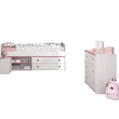 Kinder Parisot Kinderzimmer-Set Smoozy | Kinderbett, Kommode und Nachttisch |