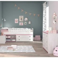 Kinder Parisot Kinderzimmer-Set Smoozy | Kinderbett, Kommode und Nachttisch |
