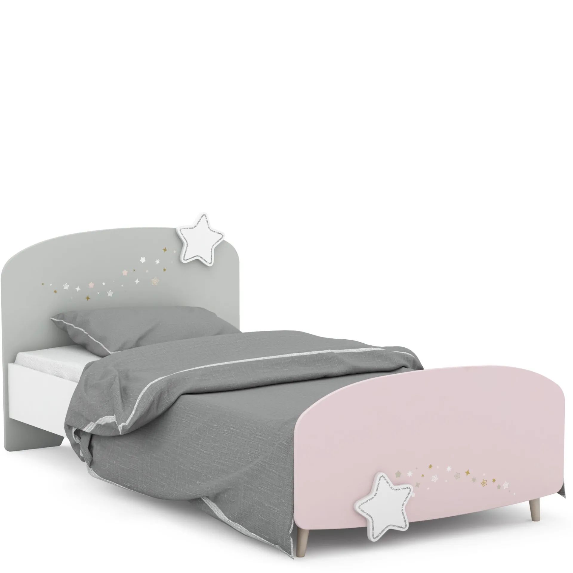 Kinder CBA Kinderzimmer Stellar: Bett 90x190cm, Nachttisch, Kommode, Kleiderschrank
