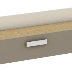 Kinderzimmer Tidelle - Bett 90x200cm mit Bettkasten und Brückenkommode - weiß/beige