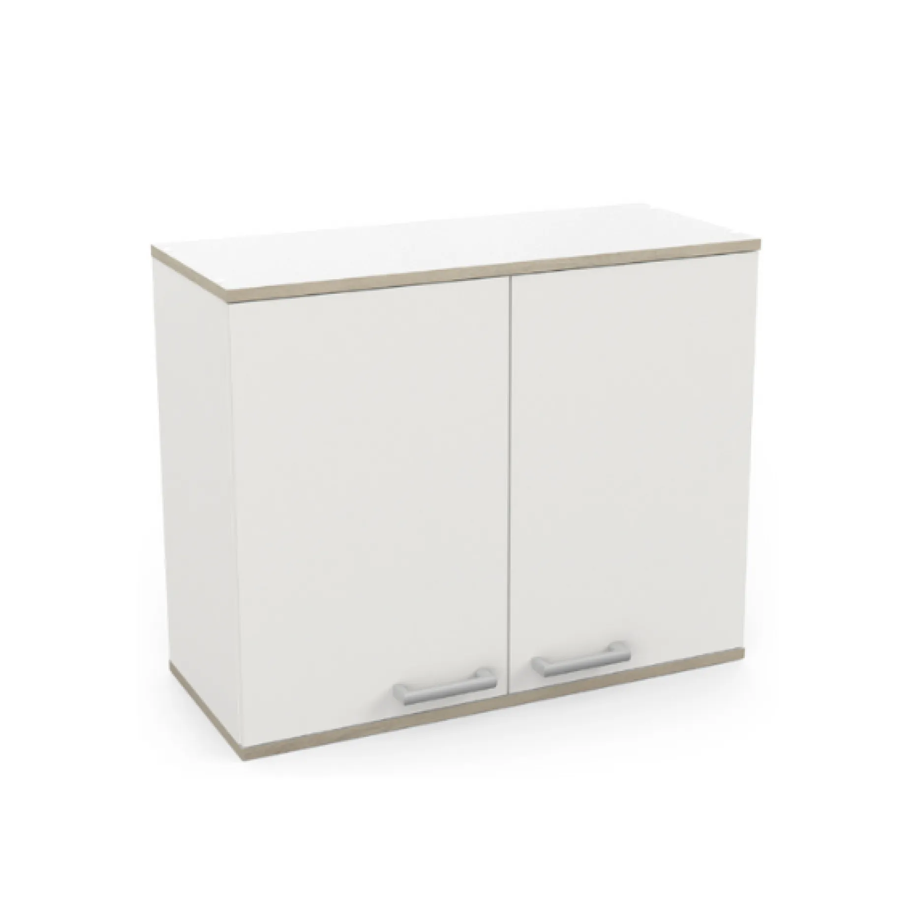 Kitchenette Chef - Oberschrank, Unterschränke für Backofen, Spüle und Kochfeld - Weiß/MDF