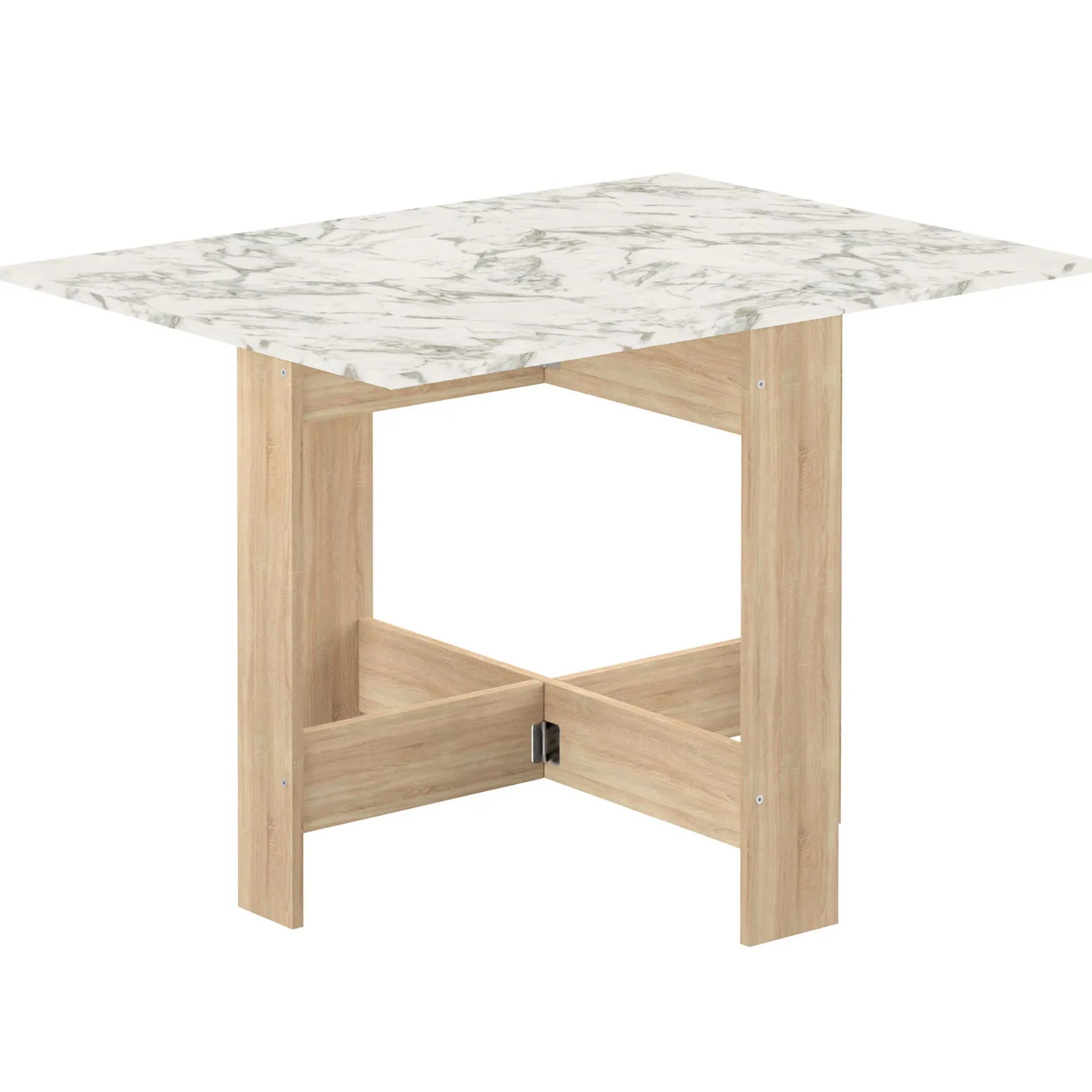 Symbiosis Klappbarer Esstisch Papillon 103 cm - Eiche/Marmor