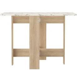 Symbiosis Klappbarer Esstisch Papillon 103 cm - Eiche/Marmor