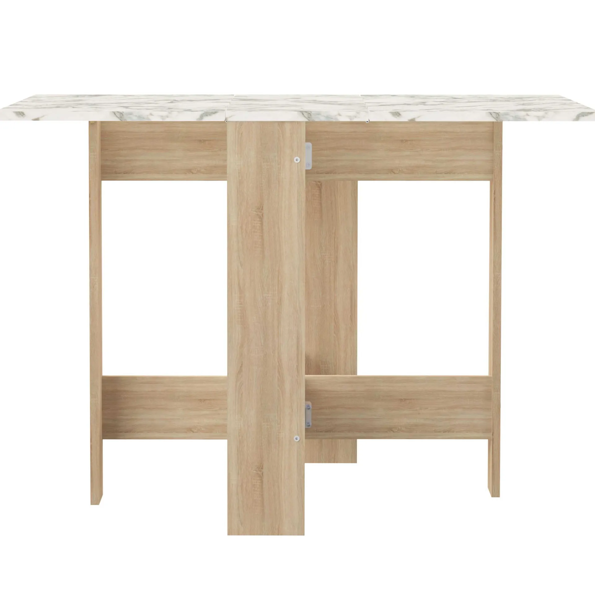 Symbiosis Klappbarer Esstisch Papillon 103 cm - Eiche/Marmor
