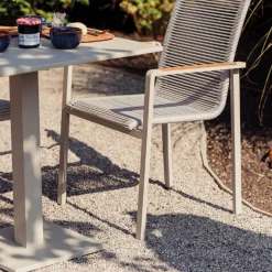 Gescova Klappbarer Gartentisch Fremantle - Aluminium - 70x70x75cm