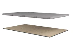 Klappbarer Lattenrost mit Sitzkissen für Hochbett Graham 120x200cm