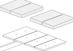 Klappbarer Lattenrost mit Sitzkissen für Hochbett Graham 120x200cm