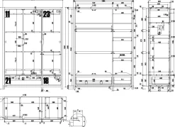 Kleiderschrank Alex 3-türig