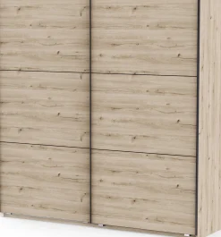 Kleiderschrank Alhambra - 221x60x224cm - Eiche Dekor