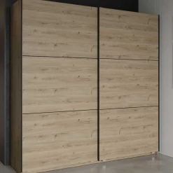 Kleiderschrank Alhambra - 221x60x224cm - Eiche Dekor