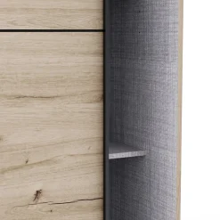 Kleiderschrank Alhambra - 221x60x224cm - Eiche Dekor