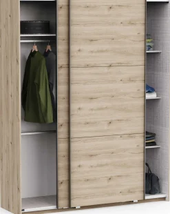 Kleiderschrank Alhambra - 178x60x224cm - Eiche Dekor