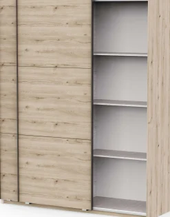 Kleiderschrank Alhambra - 178x60x224cm - Eiche Dekor