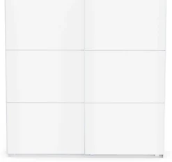 Kleiderschrank Alhambra - 221x60x224cm - weiß