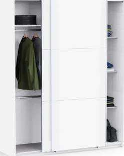 Kleiderschrank Alhambra - 178x60x224cm - weiß