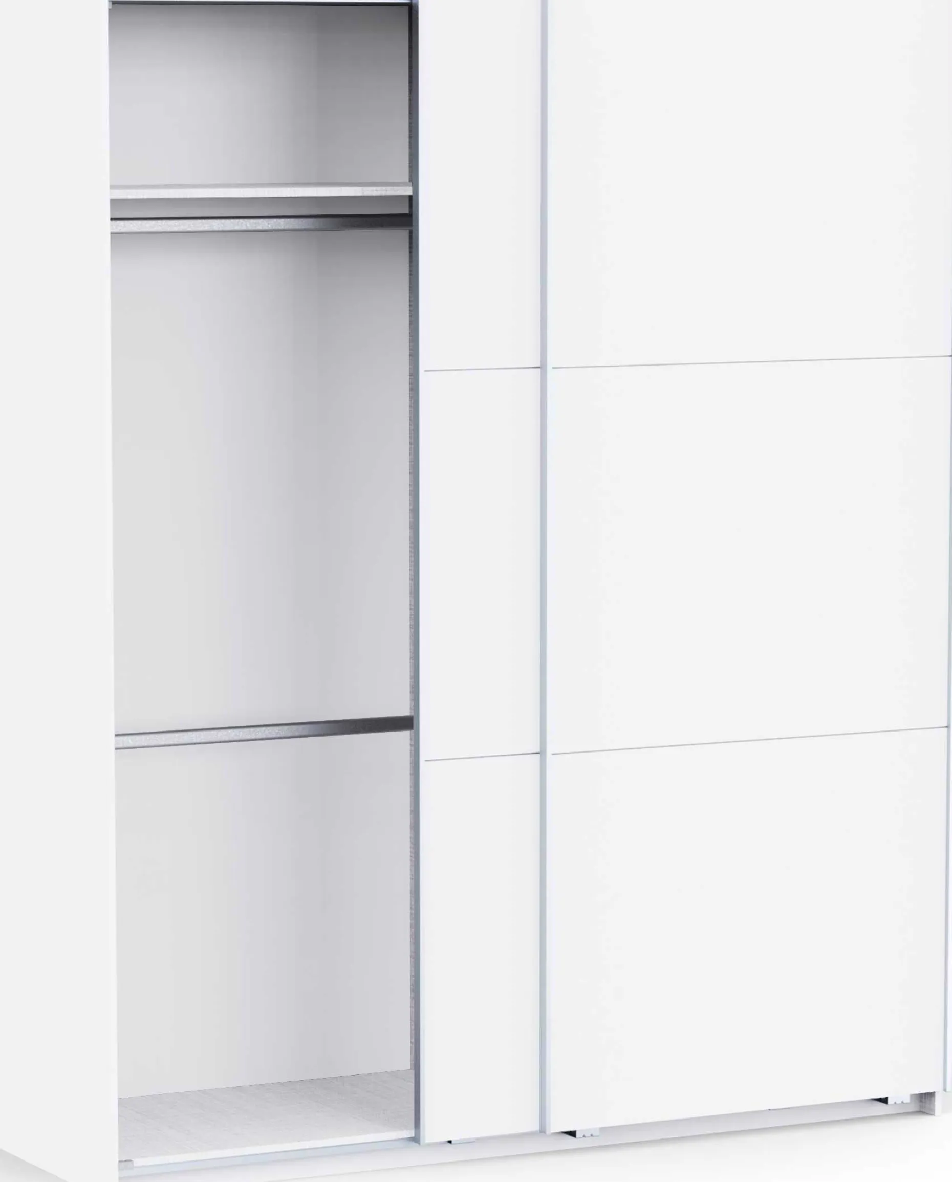 Kleiderschrank Alhambra - 178x60x224cm - weiß
