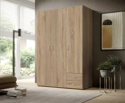 Kleiderschrank Base | 120 x 52 x 177 cm | Oak Design
