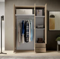 Kleiderschrank Base | 120 x 52 x 177 cm | Oak Design