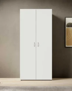 Kleiderschrank Base | 80 x 52 x 177 cm | Weiß