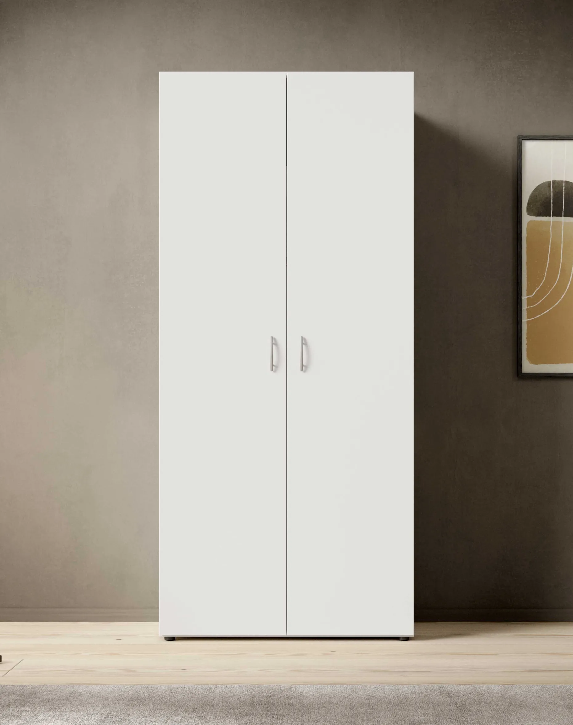 Kleiderschrank Base | 80 x 52 x 177 cm | Weiß